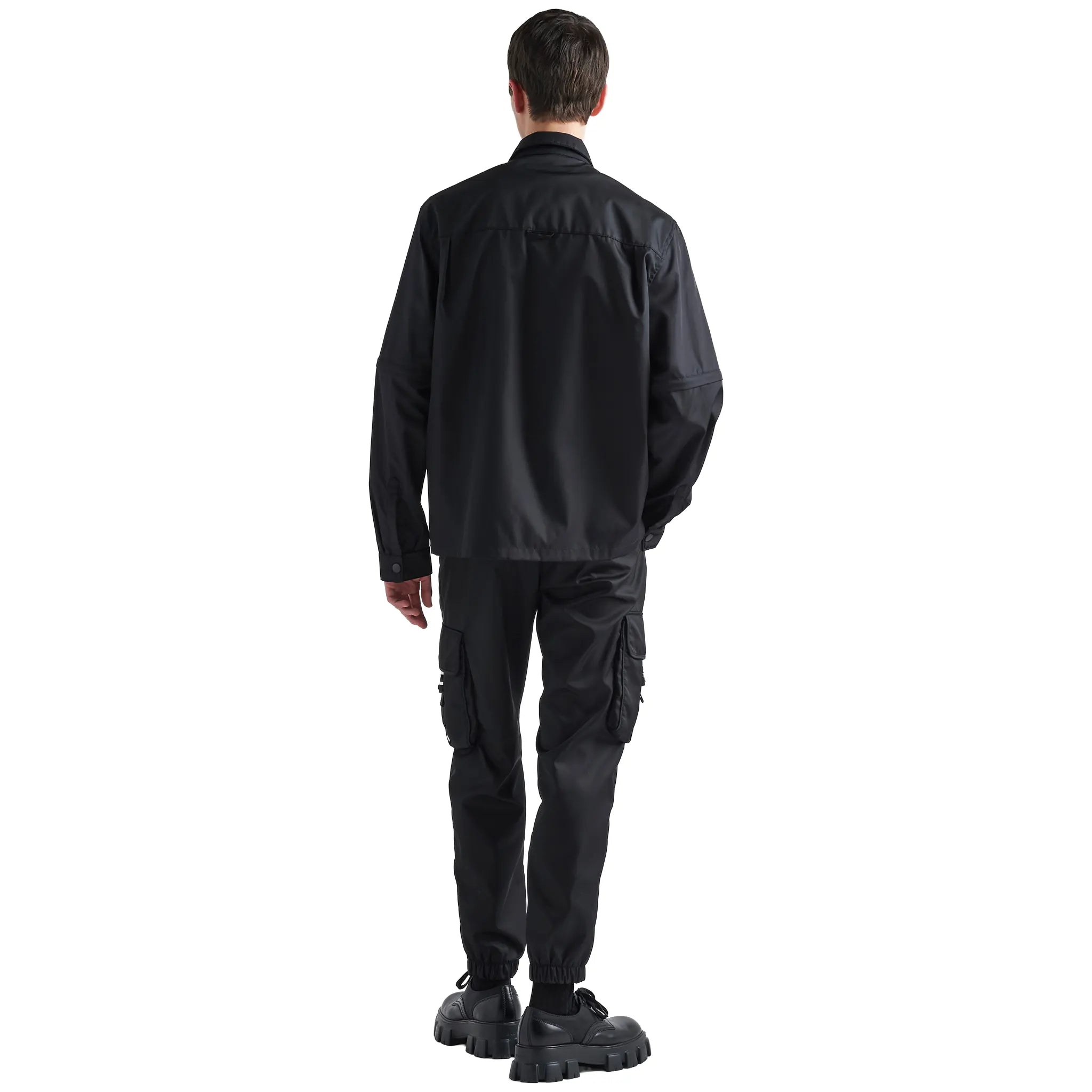 Prada Re-Nylon Gabardine Black Shirt